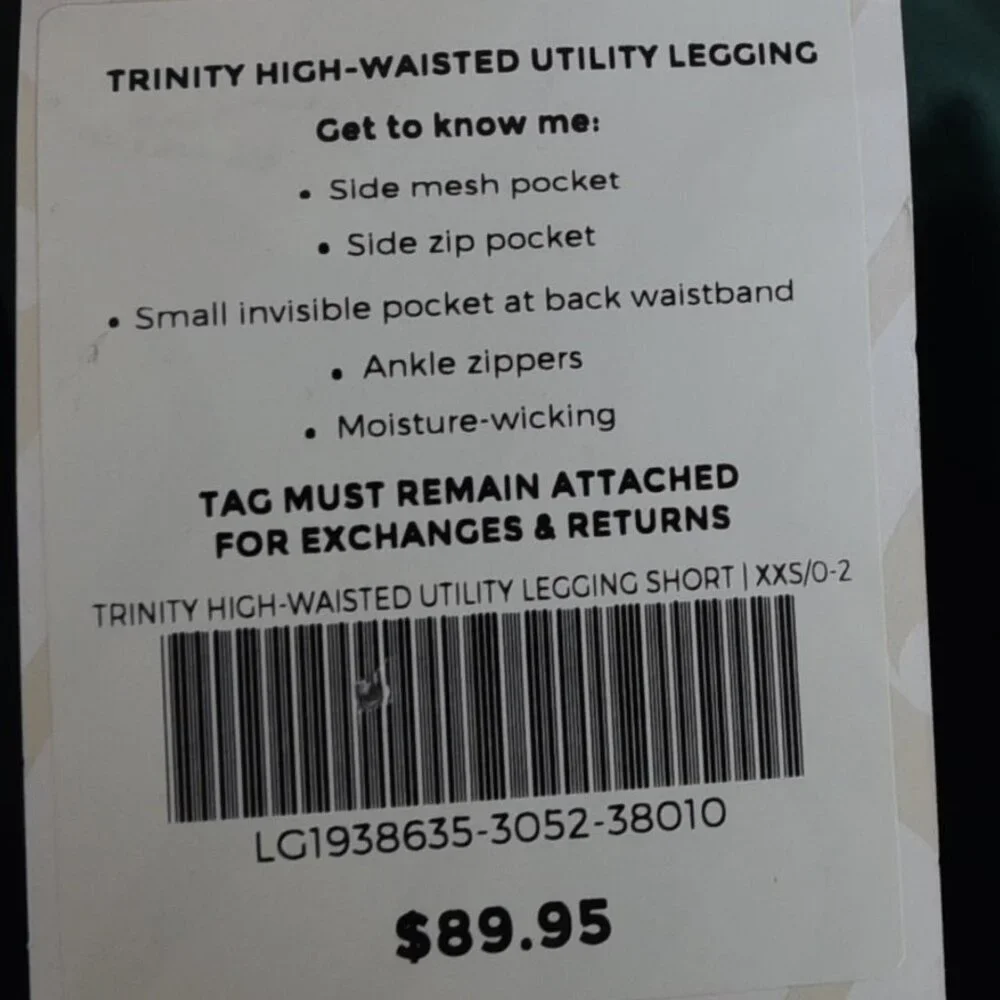NWT Fabletics Trinity Utility Legging XXS Dark Green $89 MSRP - Picture 8 of 8